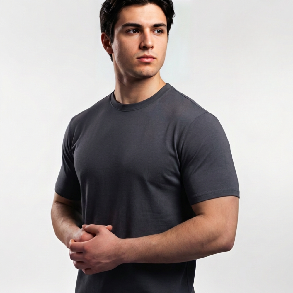 Fitted Blank Cotton Tee